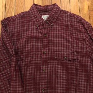J. Crew Men’s Burgundy Flannel (Med.)
